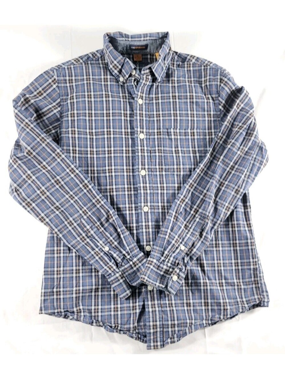 Tailor Vintage Button Up Shirt Men's Medium Airotec Luxe Performance Long Sleeve
